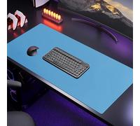 SAGIDAR Tapis De Bureau pour L'écriture Protection Oculaire À Faible Réflexion, Pad Écriture pour Bureau/Maison/Gaming, Épaisseur 3.5mm, Tapis D'ordinateur Imperméable Facile À Nettoyer(Blue,40x80cm)