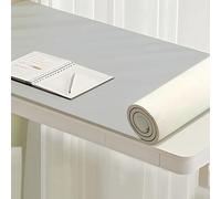 SAGIDAR Tapis D'Écriture De Bureau Épaisseur 3.5mm,Tapis Buvard De Bureau Décoratif pour Ordinateur Portable Souris Clavier Écriture,Facile À Nettoyer,Antidérapant Et Ne Bouge Pas(Gray,50x140cm)