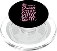 Sagittaire Queen Wake Pray Slay Christian Sagittaire PopSockets PopGrip pour MagSafe