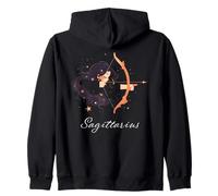 Sagittaire Sérénité Illustration unique du zodiaque Sweat à Capuche