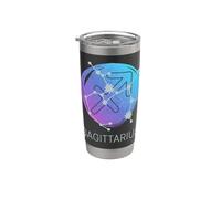 Sagittaire signe astrologique aquarelle astrologie design Gobelet isotherme en acier inoxydable double paroi