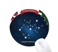 sagittaire, signe du zodiaque de constellation tapis de souris en caoutchouc de sapin de noël