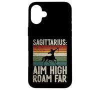 Sagittaire viser Haut errer Loin Sagittaire Coque pour iPhone 16 Plus