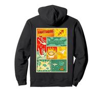 Sagittaire Wanderer Rétro Zodiaque Voyage Horoscope Art Sweat à Capuche
