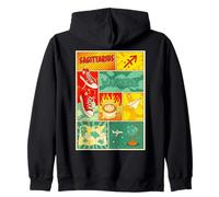 Sagittaire Wanderer Rétro Zodiaque Voyage Horoscope Art Sweat à Capuche