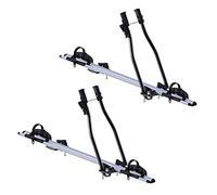 Sagittar Lot de 2 porte-vélos + barres de toit VDP Evo en aluminium compatibles avec Mazda CX-7 (ER) 5 portes 2006-2012