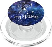 Sagittarius - Cool Blue Astrological Horoscope Zodiac Sign PopSockets PopGrip pour MagSafe