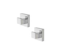 Sagittarius One 32S1 Crochets à Serviettes 2 Pièce | Crochet Adhesif Mural | Crochet Salle De Bain et Cuisine | Patère Salle De Bain Chrome | Crochet Torchon Cuisine | Crochet Adhésif