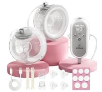Saglve Tire Lait Électrique Mains Libre, Portable Tire Lait Rechargeable 4 Modes 12 Niveaux 300mmHg Suction Douce Imitation Bébé, 21/24mm Bride 27mm Max pour Mam Travail/Nuit/Voyage Polyvalent