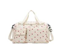 Sagna de gymnastique - Sac de piste de grande capacité avec compartiment à chaussures | Sac de sport pour femme avec poche humide | Sac de voyage résistant à l'eau | Duffel de gymnastique pour, beige