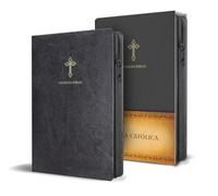 Sagrada biblia: Biblia de America, negro, simil piel, con cremallera, biblia catolica