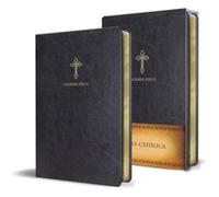 Biblia Católica en español. Símil piel negro, tamaño compacto / Catholic Bible. Spanish-Language, Leathersoft, Black, Compact