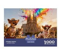Sagrada Familia Barcelone Puzzle en Bois Imperméable Puzzles De 1000 Pièces pour Adultes Défi Et Casse-tête Jeux De Stimulants