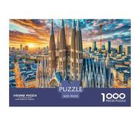 Sagrada Familia, Espagne 1000 Pièces Puzzle bâtiment pour Adultes Enfants, Défi Jouets, Cadeau, Jouet pour Enfant,Qualité Premium 70x50cm/1000pcs