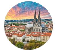 Sagrada Familia, Espagne 1000 Pièces Puzzle bâtiment Rond pour Adultes Et Enfants Encastrement Parfait Jeu D'Intelligence De l'art De La DécoRat ION Moderne 1000pcs (67.5x67.5cm)
