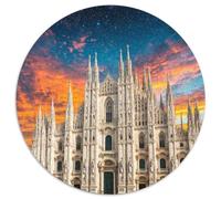 Sagrada Familia, Espagne 1000 Pièces Puzzles Classiques bâtiment Puzzles Ronds pour Enfants Décompression Jeu D'Intelligence De l'art De La DécoRat ION Moderne 1000pcs (67.5x67.5cm)