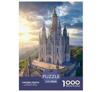 Sagrada Familia Puzzle 1000 Pièces Difficile-Jeu De Réflexion pour Adultes Et Enfants (12+),Jeu De Défi Intellectuel 38x26cm/1000pcs