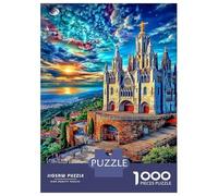 Sagrada Familia Puzzle 1000 Pièces Difficile-Jeu De Réflexion pour Adultes Et Enfants (12+),Jeu De Défi Intellectuel 38x26cm/1000pcs