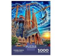 Sagrada Familia Puzzle 1000 Pièces Difficile-Jeu De Réflexion pour Adultes Et Enfants (12+),Jeu De Défi Intellectuel 70x50cm/1000pcs