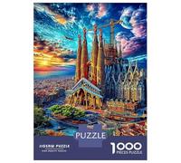 Sagrada Familia Puzzle 1000 Pièces Difficile Puzzles pour Adults DIY Jigsaw Puzzle Casse-tête De Jeu Familial Jouets De Défi 52x38cm/1000pcs