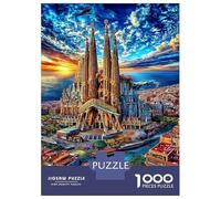 Sagrada Familia Puzzle 1000 Pièces Difficile Puzzles pour Adults DIY Jigsaw Puzzle Casse-tête De Jeu Familial Jouets De Défi 52x38cm/1000pcs