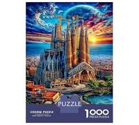 Sagrada Familia Puzzle 1000 Pièces Difficile Puzzles pour Adults DIY Jigsaw Puzzle Casse-tête De Jeu Familial Jouets De Défi 70x50cm/1000pcs