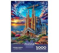 Sagrada Familia Puzzle 1000 Pièces Difficile Puzzles pour Adults DIY Jigsaw Puzzle Casse-tête De Jeu Familial Jouets De Défi 70x50cm/1000pcs