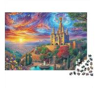 Sagrada Familia Puzzle 1000 Pièces Difficile Puzzles pour Adults DIY Jigsaw Puzzle Casse-tête De Jeu Familial Jouets De Défi 52x38cm/1000pcs