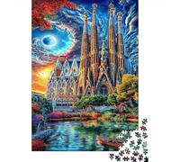Sagrada Familia Puzzle 1000 Pièces pour Adolescents Et Enfants, Jeu De Défi Intellectuel Puzzles52x38cm/1000pcs