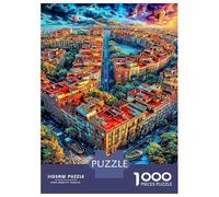 Sagrada Familia Puzzle 1000 Pièces pour Adultes Et Enfants Difficile DIY Jigsaw Puzzle Casse-tête De Jeu Familial Jouets De Défi 70x50cm/1000pcs