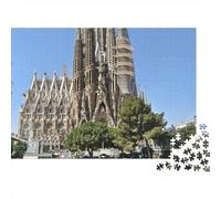 Sagrada Família Puzzle 1000 Pièces pour Adultes Et Enfants - Difficile Puzzles, Activité Familiale Captivante,Jeu De Défi Intellectuel 70x50cm/1000pcs