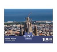 Sagrada Família Puzzle 1000 Pièces pour Adultes Et Enfants - Difficile Puzzles, Activité Familiale Captivante,Jeu De Défi Intellectuel 38x26cm/1000pcs