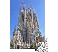 Sagrada Familia Puzzle 1000 Pièces pour Adults Adolescents Et Enfants Puzzles Éducatifs Puzzle en Papier Écologique 70x50cm/1000pcs