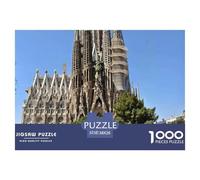 Sagrada Familia Puzzle 1000 Pièces pour Tous Âges - Jeu Éducatif en Papier Recyclé, Défi Et Décoration pour La Maison 38x26cm/1000pcs