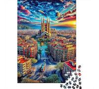 Sagrada Familia Puzzle 1000 Pièces, Puzzles Difficiles Adaptés Aux Adultes Et Aux Enfants, Jeu De Défi Intellectuel 38x26cm/1000pcs
