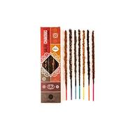 Sagrada Madre Bâton d'encens fin 7 chakras. 100 % durable. Organique. Fabriqué à la main. Végétalien. Éco. Durée : 1 heure. 7 pièces.