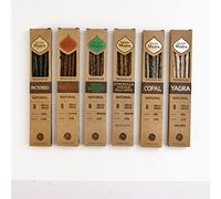 Sagrada Madre Lot de 6 encens naturels Yagra Mirra Ruda Romarin Copal Citronnelle Palo Santo