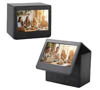 Sagreeny Boîte de rangement pour photos compatible avec Fujifilm Instax Wide 400/300 Polaroid Now+ de type I OneStep2, support photo 3,5 x 4,25 cm, Noir , Accessoire pour appareil photo instantané