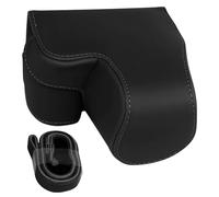 Sagreeny Étui de protection pour appareil photo compatible avec appareil photo Sony A6400 A6100 A6000 A6300, sac en cuir PU, rangement de transport compact, Noir , 4×3×2 inch, housse de protection