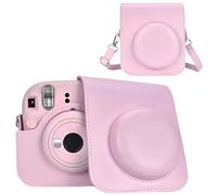 Sagreeny Étui de protection pour appareil photo Fujifilm Instax Mini 12, sac en cuir PU, rangement compact, rose, 4×3×2 inch, housse de protection pour appareil photo