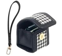 Sagreeny Étui de protection pour appareil photo Fujifilm Instax Pal, sac en cuir PU sur mesure avec bracelet, rangement de transport compact, idéal pour les photographes, Noir , 4×3×2 inch, housse de