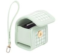 Sagreeny Étui de protection pour appareil photo Fujifilm Instax Pal, sac en cuir PU sur mesure avec bracelet, rangement de transport compact, idéal pour les photographes, Vert, 4×3×2 inch, housse de