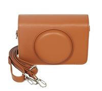 Sagreeny Étui de protection pour appareil photo Kodak C210R Mini Shot 2 Retro 2 en 1, sac en cuir synthétique avec bandoulière réglable, idéal pour les photographes, marron, 4×3×2 inch, housse de