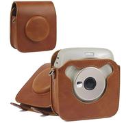 Sagreeny Étui de protection pour appareil photo numérique Fuji Instax Square SQ10 SQ20, sac en cuir synthétique sur mesure avec bandoulière réglable, rangement compact