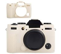 Sagreeny Étui de protection pour appareil photo numérique Fujifilm X-T50 XT50, étui en silicone souple, rangement compact, blanc, 4×3×2 inch, housse de protection pour appareil photo