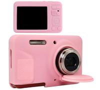 Sagreeny Étui de protection pour appareil photo numérique Kodak PIXPRO FZ55, étui en silicone souple avec couvercle d'objectif amovible, rangement compact, rose, 4×3×2 inch, housse de protection pour