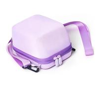 Sagreeny Étui de protection pour appareil photo Polaroid Now+ Gen 2 3rd One Step2, sac de protection en EVA sur mesure avec bandoulière réglable, rangement de transport compact, violet, 4×3×2 inch