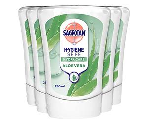 Sagrotan No-Touch Recharge pour distributeur automatique de savon - 5 x 250 ml savon manuel dans un pack pratique