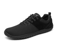 SAGUARO Barefoot Chaussures Minimaliste Wish Ⅰ- Chaussure Minimaliste Femme Homme Chaussures de Trail Barefoot Antidérapant Souple Chaussure Sport pour Marche avec Zero Drop Soles Noir,GR.44