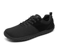 SAGUARO Barefoot Chaussures Minimaliste Wish Ⅰ- Chaussure Minimaliste Femme Homme Chaussures de Trail Barefoot Antidérapant Souple Chaussure Sport pour Marche avec Zero Drop Soles Noir,GR.36